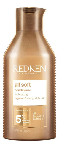 Acondicionador Redken All Soft De Aceite De Argán 300 Ml