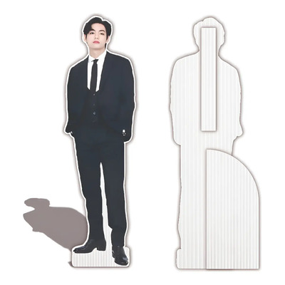 Figura Kimtaehyung Base Rígida Tamaño Real 1.80 Cm Coroplast | Meses sin interés