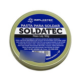 Pasta Para Soldar Fluxo Solda Pastoso Implastec Soldatec 50g