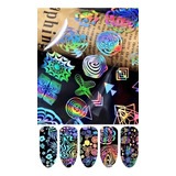 Foil Laser Holografico Uñas  Atrapa Sueños Unicornio Flor