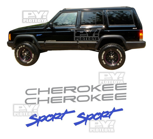 2 Calcos Cherokee + 2 Sport De Jeep - Ploteoya