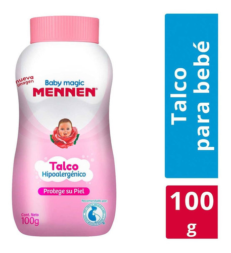 Talco Para Bebés Mennen Baby Magic Rosa 100g