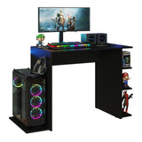 Mesa Para Computador Gamer Preta Madesa 94148n Cor Preto