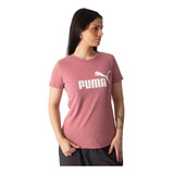 Remera Puma Essentials Logo Heather Sportstyle Mujer Moda Vi