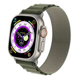 Smartwatch Reloj Inteligente Smart Band Sumergible Noga Sw17 Color De La Caja Negro Color De La Malla Verde Color Del Bisel Gris Diseño De La Malla Mesh