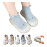 5 Pares Zapato Calcetin Pantufla Bebe Niño Niña Suela Antide