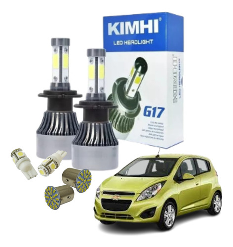 Kit Luces Delanteras Focos Led Hid Chevrolet Spark 2015