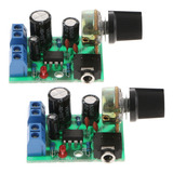 2 Peças 3-12 V Lm386 Super Mini Placa Amplificador Dc Módulo