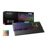 Teclado Gamer Mecanico Evga Z15 Rgb Bronze Switch Clicky Esp