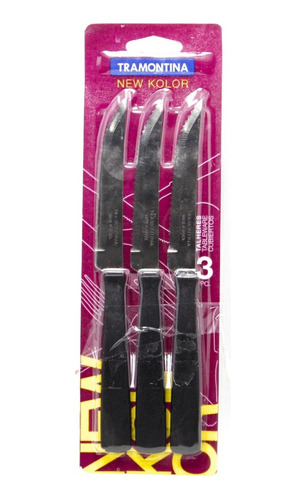 Cubiertos Cuchillo Tramontina Original New Kolor Blister X3