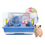 Jaula Hamster Erizo Rueda Casa Jaulas Para Hamster 32x25x24