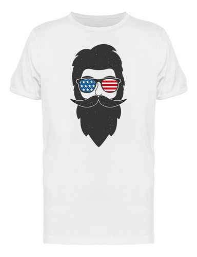 Hombre Patriota Con Barba Playera De Hombre