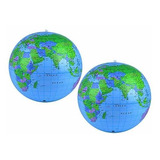 Coopay 2 Pack Globo Inflable Pvc Globo Terraqueo Pelota De 