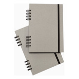 Cuaderno Gris 80 Hojas Ecologico A5 (15x21) - Pack X2