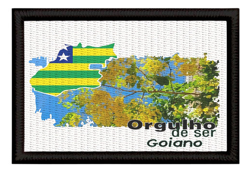 Patch Sublimado Bandeira Goiás Orgulho Goiano