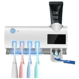 Porta Cepillo Dental Con Esterilizador Uv Recargable