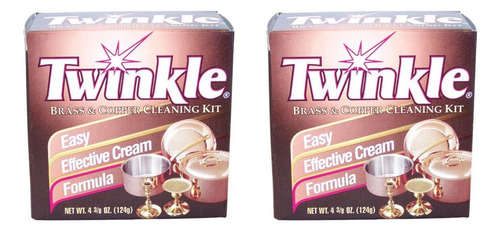 Twinkle Crema Limpiadora De Latón Y Cobre - Paquete De 2