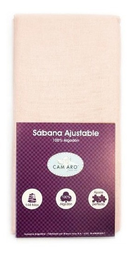 Sabana Ajustable Camaro 2 1/2 Plazas 144 Hilos 100% Algodon