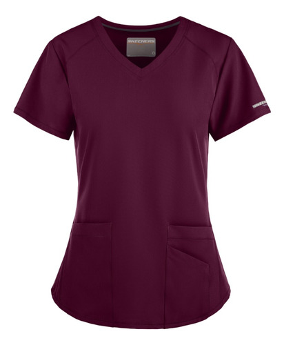 Uniforme Quirurgico Jogger Skechers Stretch Mujer Wine