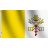 Bandera Cristiana  Del Vaticano 150 Cm X 90 Cm