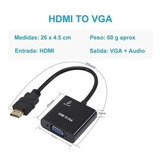 Cable Adaptador Convertidor Hdmi - Vga Cable Pc Laptop