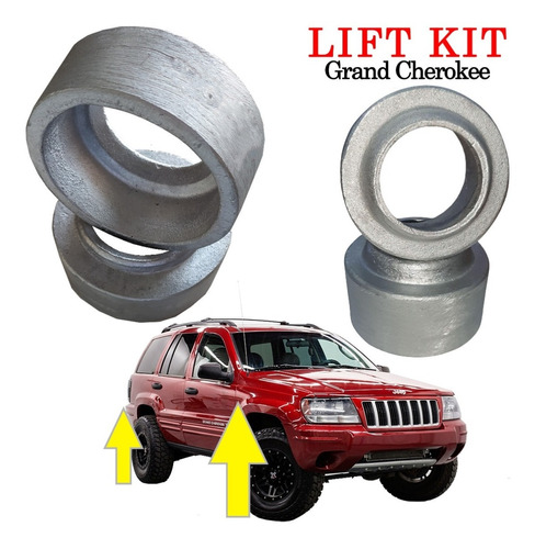 Lift Kit Grand Cherokee 1999-2004 Aumentos De Suspension