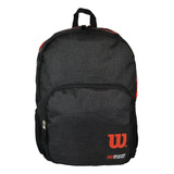 Morral Escolar Mochila Universitaria Wilson L Bolso Unisex Color Negro Diseño De La Tela Urban City