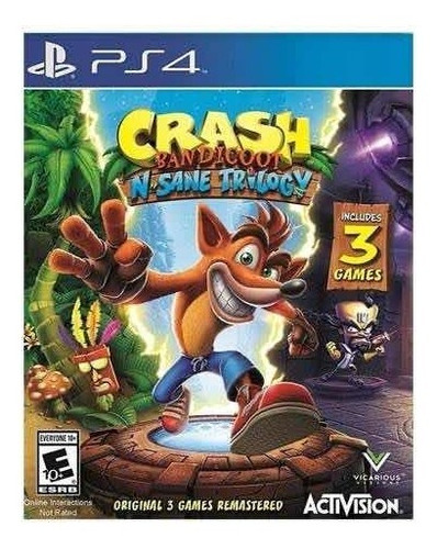 Crash Bandicoot N Sane Trilogy Ps4 Midia Fisica