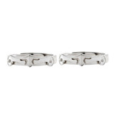 Par Anillos Promesa Caballero Amor Plata 925 Hombre Parejas 