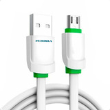 Cabo Ecooda Branco Com Entrada Usb  Saída Saida V8 Micro Usb