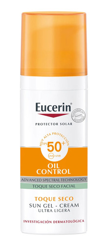 Protector Solar Facial Eucerin Gel Crema Oil Control 50ml