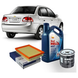 Kit Aceite Shell Hx7 10w40 X4l + Filtros Mahle Corsa 1.4/1.6