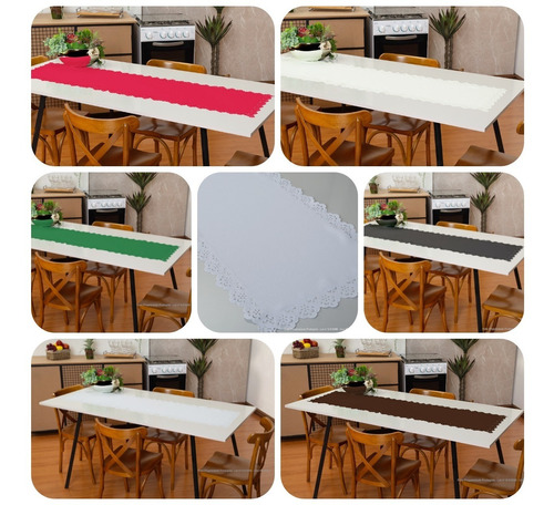 Caminho De Mesa Trilho De Mesa 1,48mt X 38cm Detalhe Em Lese