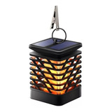 Lampara Farol Solar Exterior Led Fuego Jardin Sin Conexion