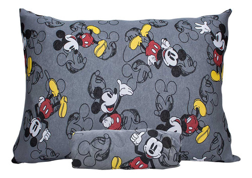 Jogo Lençol Malha Solteiro Disney 2 Pçs Infantil Mickey Cool