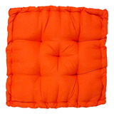 Assento Almofada Futon Turca Oxford 60x60cm Laranja 