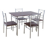 Oferta Comedor De Jardin Brasilia 4 Puestos Wengue Moderno