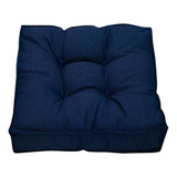 Futon 50x50 Cores Lisas 4 Pontos Alto Cor Azul-marinho