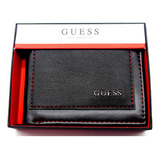 Cartera Guess Negra Para Hombre Original 31go220100