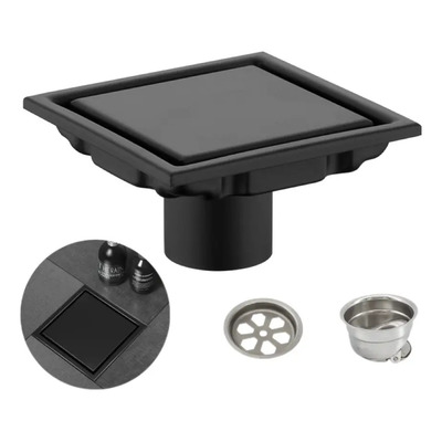 Sumidero 10x10 Acero Inoxidable Oculto Negro | MercadoLibre
