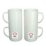 Taza Polimero Apilable Sublimable Pack Por 6 