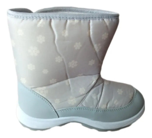 Botas Afelpadas Con Velcro Para Niña