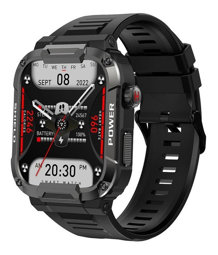 Smartwatch Mk66 Depor Con Ritmo Cardíaco Presión Arterial 