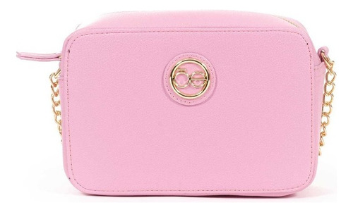 Bolsa Crossbody Para Mujer Cloe Con Asa Aplicación De Cadena Color Rosa