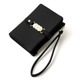 Cartera Pequeña For Mujer, De Piel Sintética, Plegable, Con