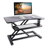 Mesa De Trabajo - Pyle Ergonomic Standing Desk & Pc Monitor 