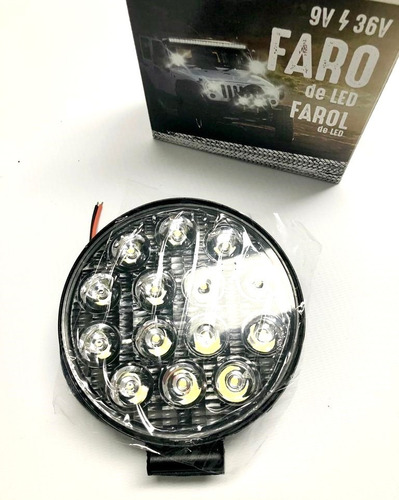 Faro Auxiliar 14led 42w Proyector 4x4 Auto Cuatri Moto Camio