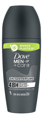 Desodorante Roll On Dove Men+care Sem Perfume 50ml