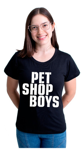 Camiseta Feminina Babylook Pet Shop Boys Anos 80 