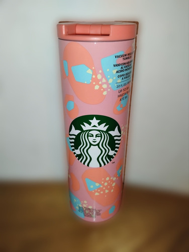 Termo De Acero Inoxidable Color Rosa Marca Starbucks 